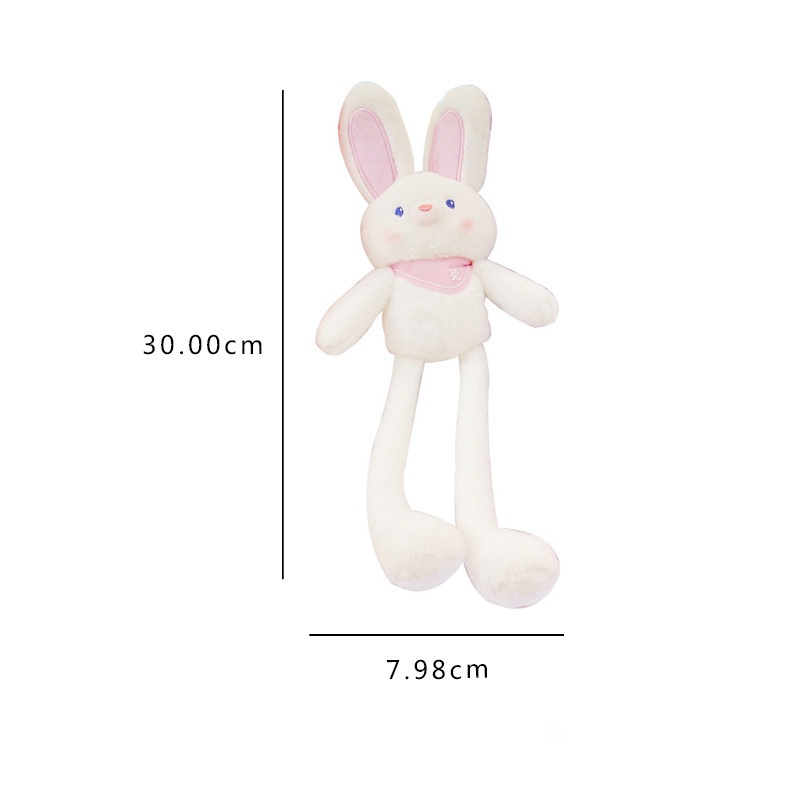 Gantungan Kunci Boneka Kelinci Bahan Plush Ukuran 30cm Untuk Hadiah Ulang Tahun Anak