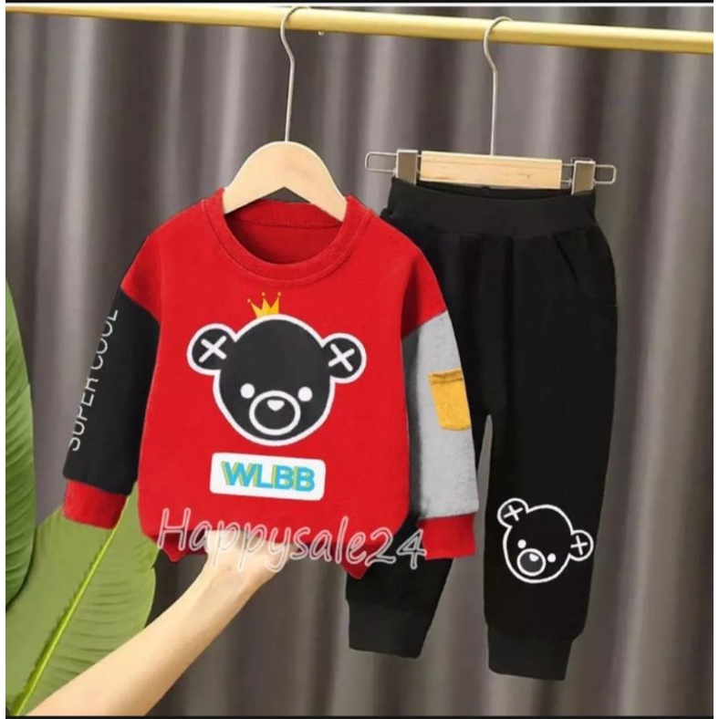 SET BABY TERRY ANAK TERBARU/ SWT SWEATER ANAK MOTIF WLBB 1-5 THN