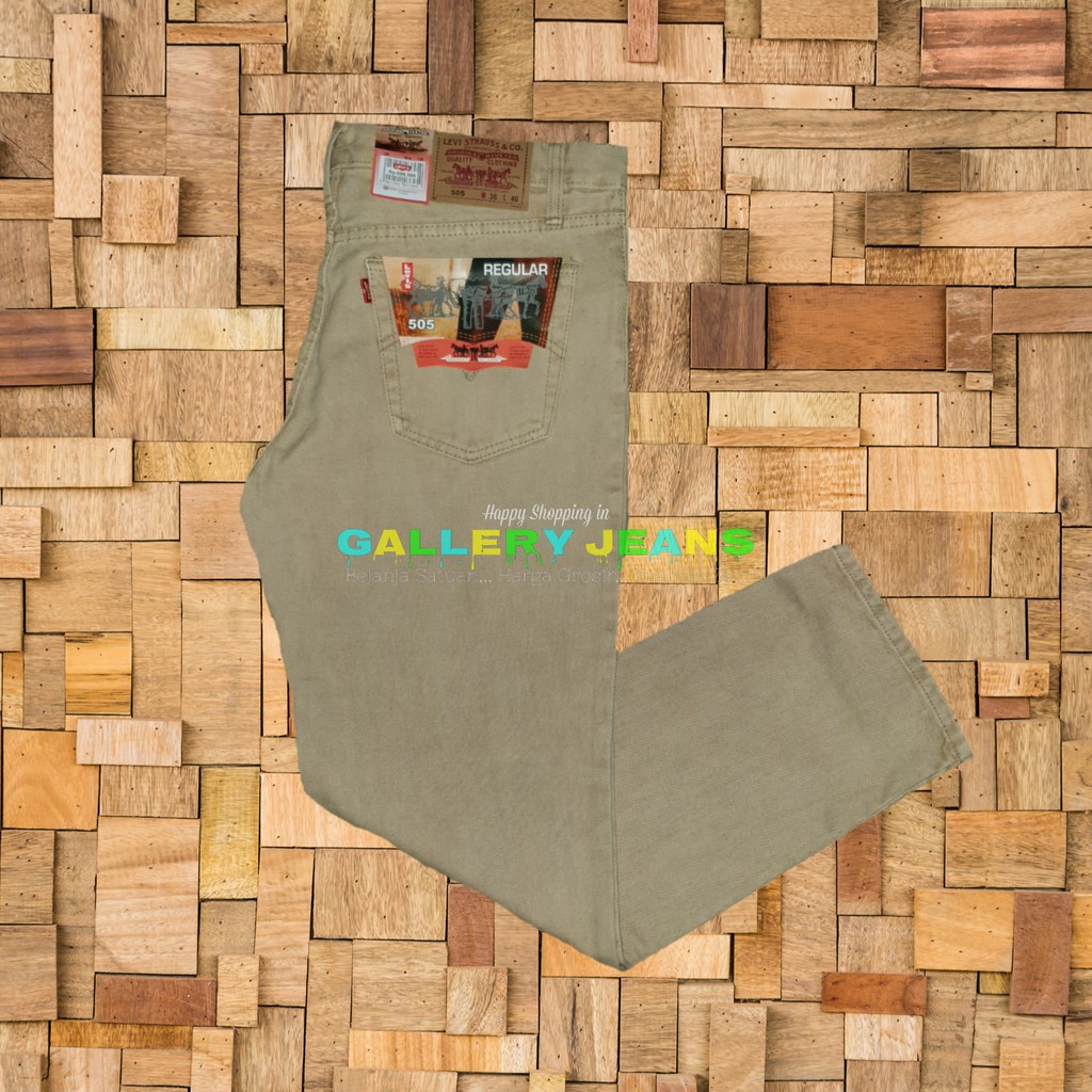 RHS109 - Celana Jeans Denim Levis Standar / Regular Fit Pria - Cream