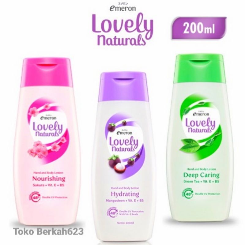 EMERON LOVELY NATURAL Body Lotion 100 &amp; 200ml