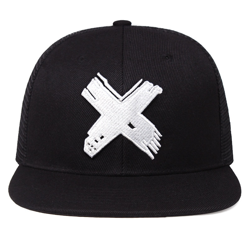 Topi Baseball Snapback Motif Tulisan X Gaya Hip Hop Untuk Pria Dan Wanita