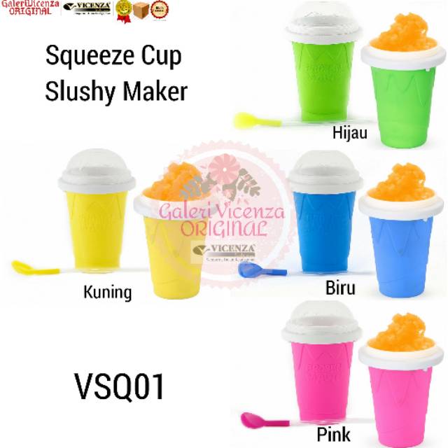 (VICENZA-ORI) Squeeze Cup Slushy Maker VSQ01