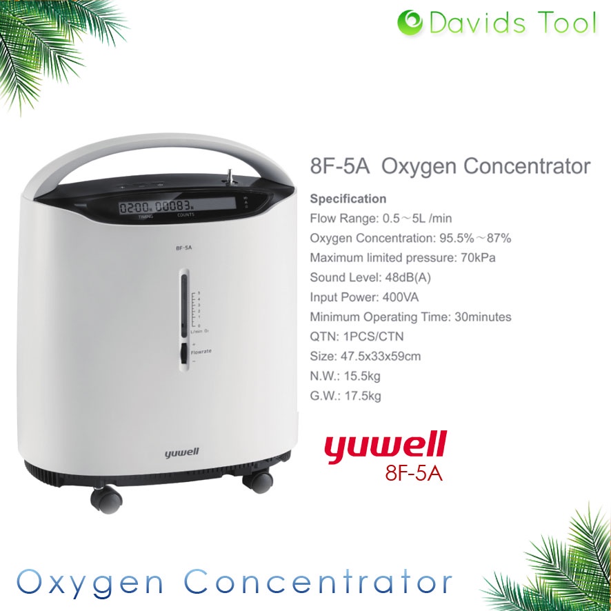 Oksigen Concentrator Oxygen Portable Yuwell 8F-5A