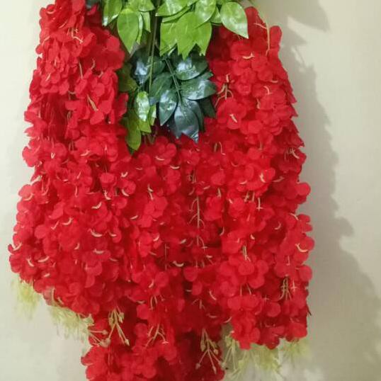 ▼ Bunga wisteria jumbo warna pink, biru, putih, merah ✶