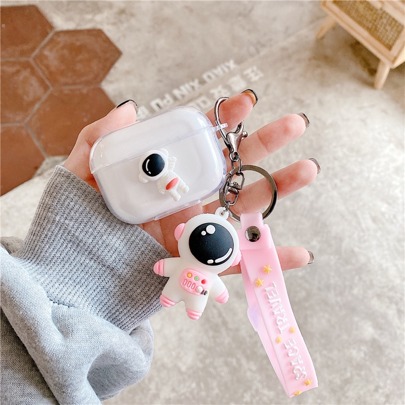 Soft Case Airpods 1 / 2 / 3pro Bentuk Astronot 3D Bahan Silikon