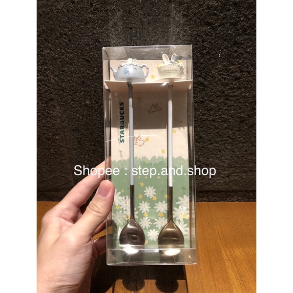 Starbucks Korea Cutlery Set - Tea Spoon Alice in Wonderland - Spring 2020 Edition Rare Limited