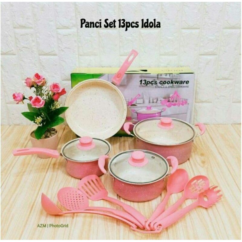 BISA COD PANCI SET INDOGLASS/ PANCI SET 13 ORANGE / TEXANIA / HA