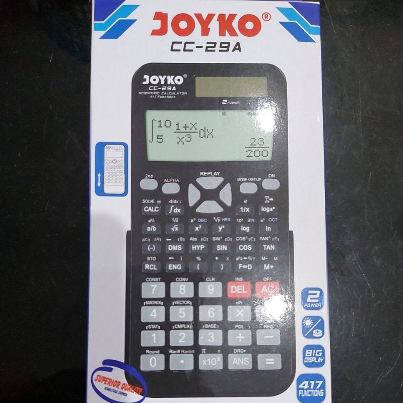 

Kalkulator Joyko CC 29A ( buat anak sekolah)
