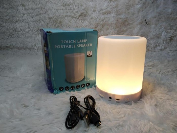 SPEAKER BLUETOOTH CL-671 SMART TOUCH PORTABLE LAMP