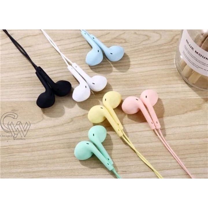 Cheaper-Headset kabel warna warni extra bass Handsfree Earphone Jack berkualitas termurah