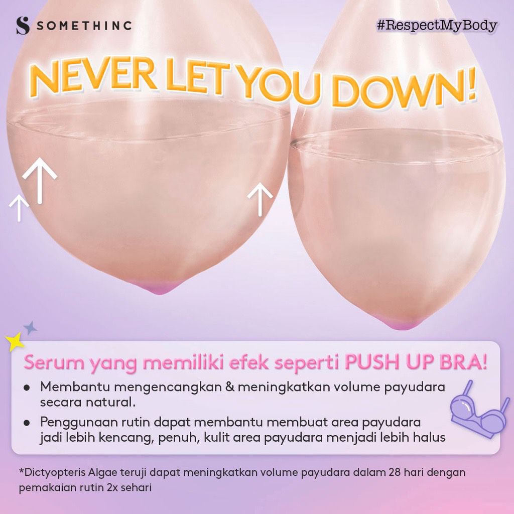 BPOM SOMETHINC BUST Firming Serum Breast Cream Krim Pengencang Pembesar Payudara