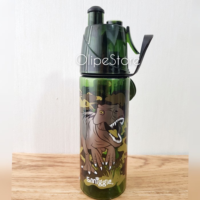 MURAH SMIGGLE - Lively Spritz Drink Bottle Botol Minum Smiggle (Dino)