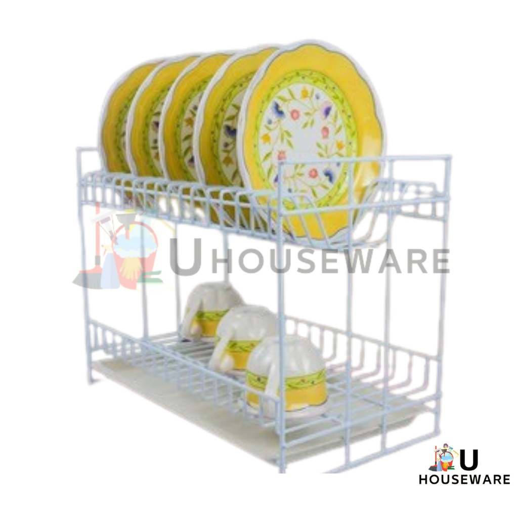 Rak piring dan tempat gelas susun 2. Simbasun - Rose 394T - ADA TRAY