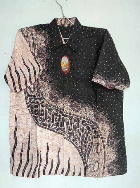 Diskon Batik Hrb026 Kenongo Kemeja Hem Pendek Padi Pekalongan M L Xl Murah Keren Bati Pria Wajik