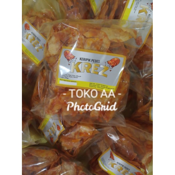 Keripik singkong pedas. Keripik singkong Krez 250gr