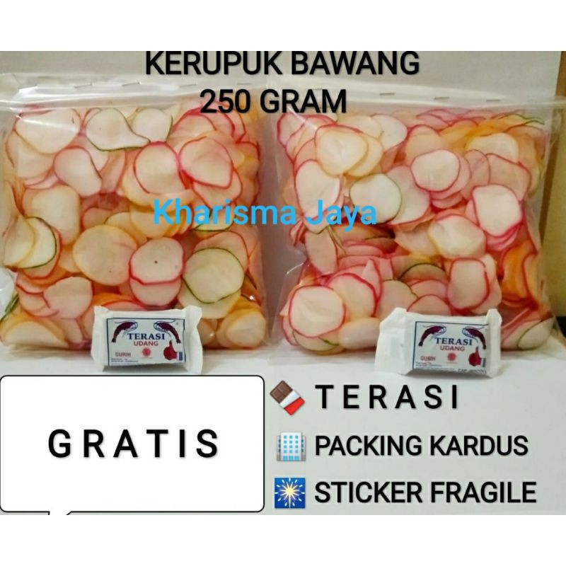 

KRUPUK BAWANG CURAH 250 GRAM