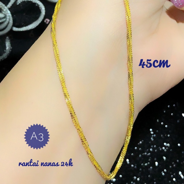 Rantai kalung lapis emas 24k 250919