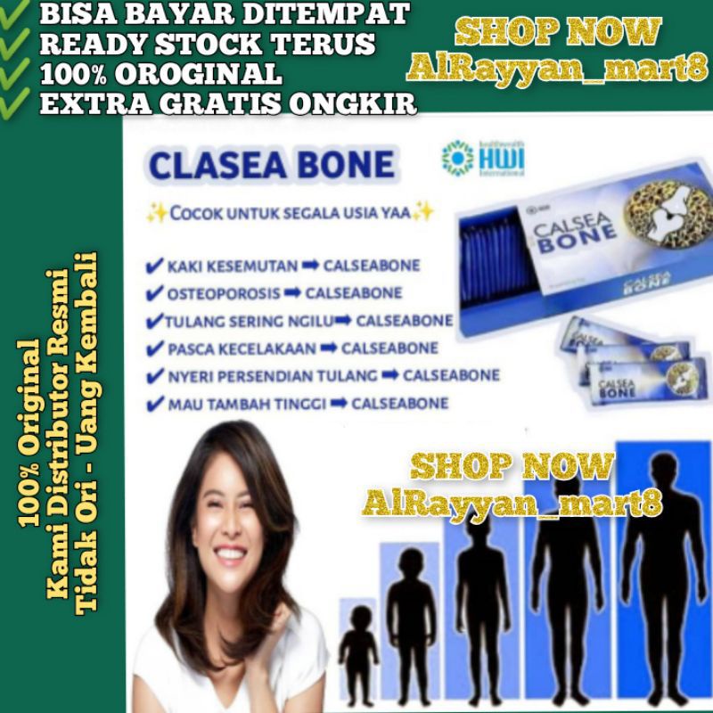 (COD) READY 1 SACHET CALSEABONE HWI PENINGGI BADAN  ECER CALSEABONE ECER CALSEA BONE HWI ECER SUPER 