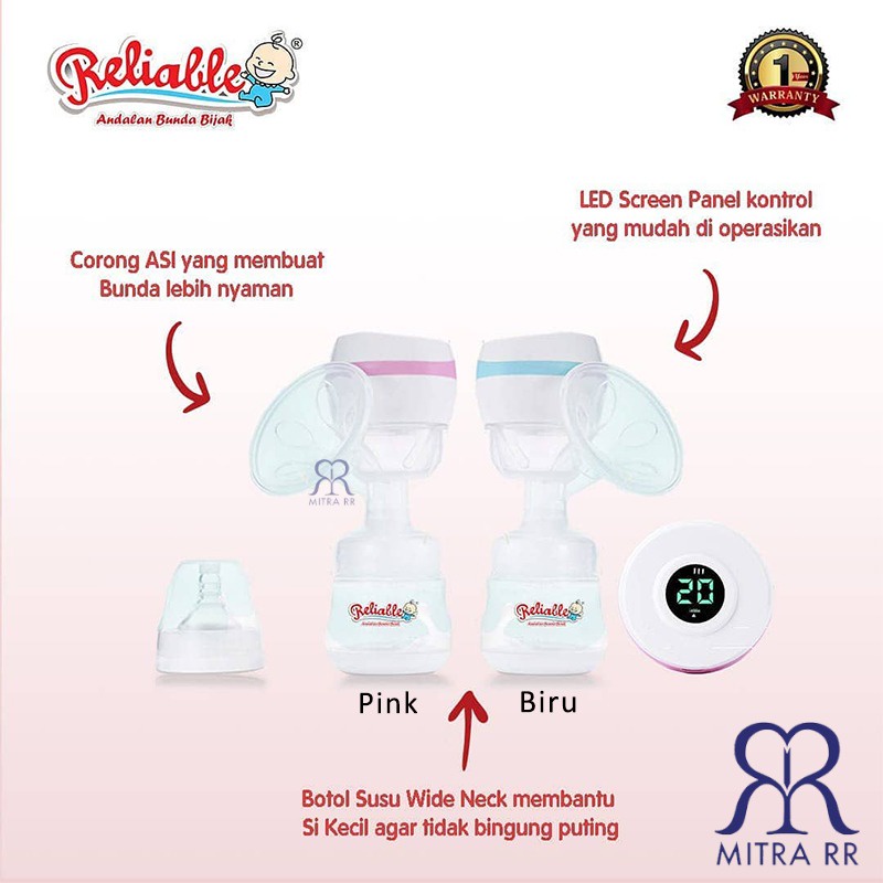 Reliable Electric Breast Pump Avatar / Pompa ASI Elektrik Single Portable USB Charge