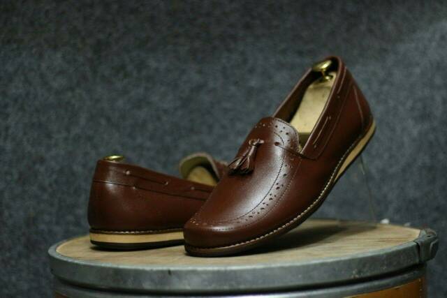 CEVANY DERROSA ORIGINAL SEPATU FORMAL KASUAL LOAFERS FULL KULIT ASLI SAPI TRENDY CASUAL FASHION