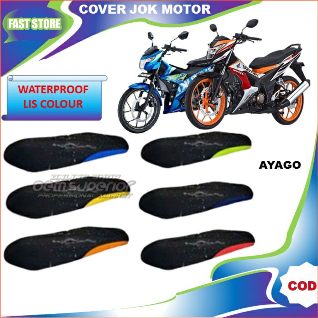Cover Jok Motor / Sarung Jok Motor / Cover Jok / Sarung Jok / Murah / Satria FU / Sonic / Terbaru / Terlaris / Cod