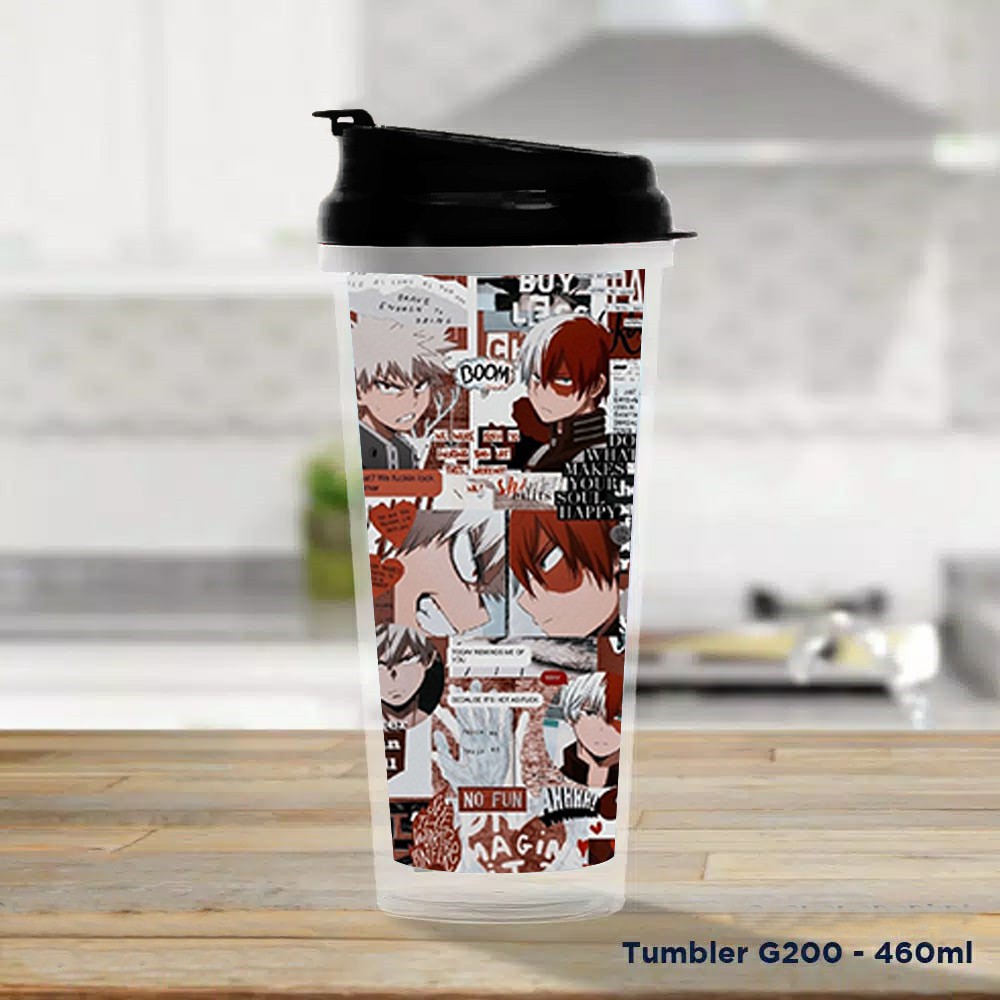 Pusat Mode Tumbler/Tempat Minum Design Boku No Hero Todoroki