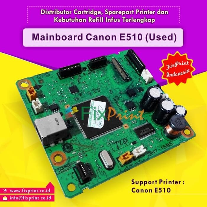 Mainboard Printer Canon E510 E-510 Logic Board E510 Motherboard E510 Bergaransi 30 Hari