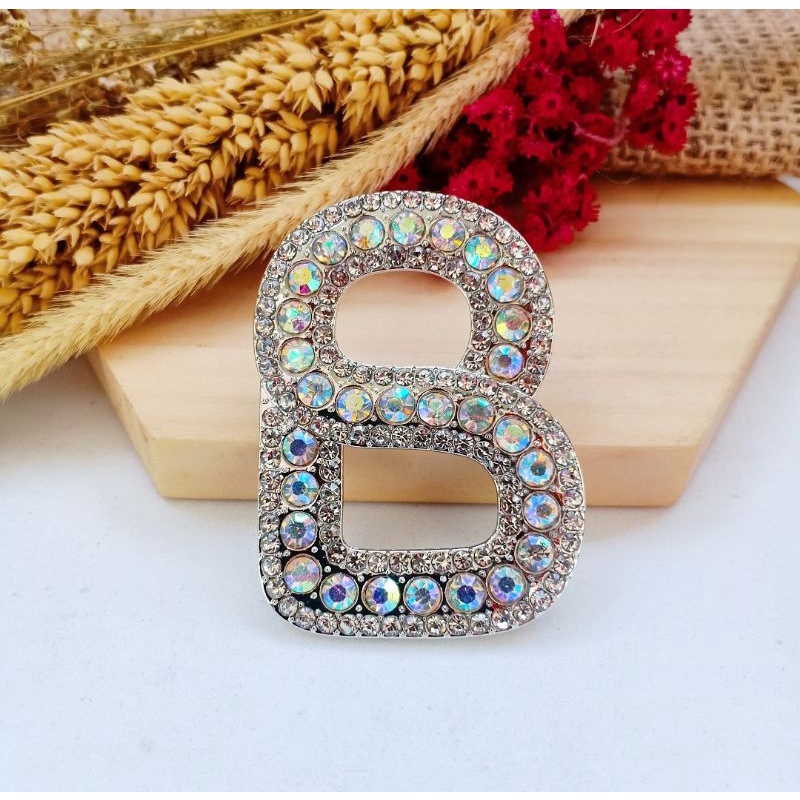 Brooch Buttonscarves/Bros Buttonscarves/Bros Buttonscarves KW/Bros Buttonscarves Mata/Bros Buttonscarves Mutiara-Silver-C