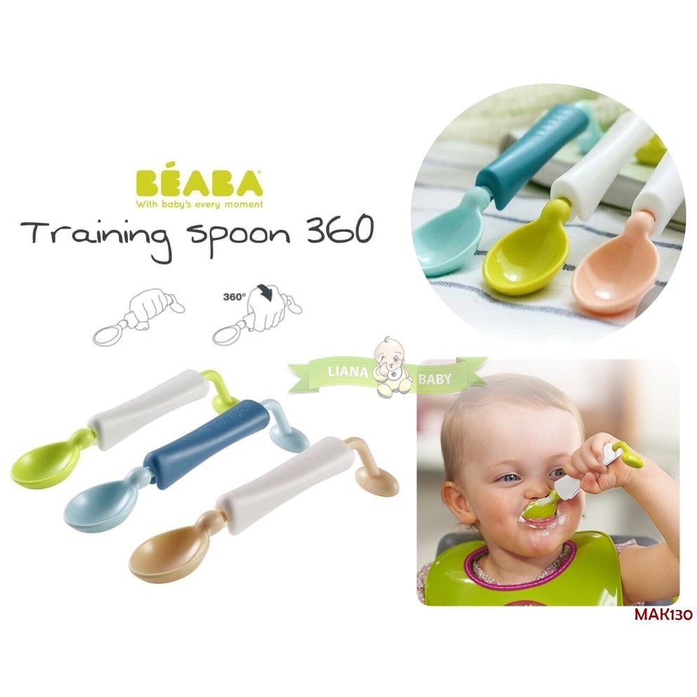 MAK130 SENDOK BAYI BEABA TRAINING SPOON 360