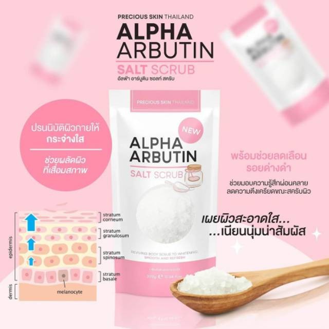 [COD] NEW Body Shower Alpha Arbutin Whitening I Lulur Dengan Kandungan Scrub dan Garam Mandi AMPUH Memutihkan Badan BPOM 100% Original