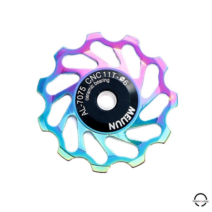 PULLEY SEPEDA BEARING CERAMIC MEIJUN - PULLEY RD CERAMIC RAINBOW 11T