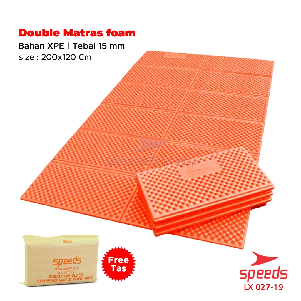 SPEEDS Matras Lipat Gunung Kemah Duduk XPE Karpet Outdoor Matras Camping Polos Olahraga Yoga Baby Tebal Playmat Playmate Berstandar SNI 027-19