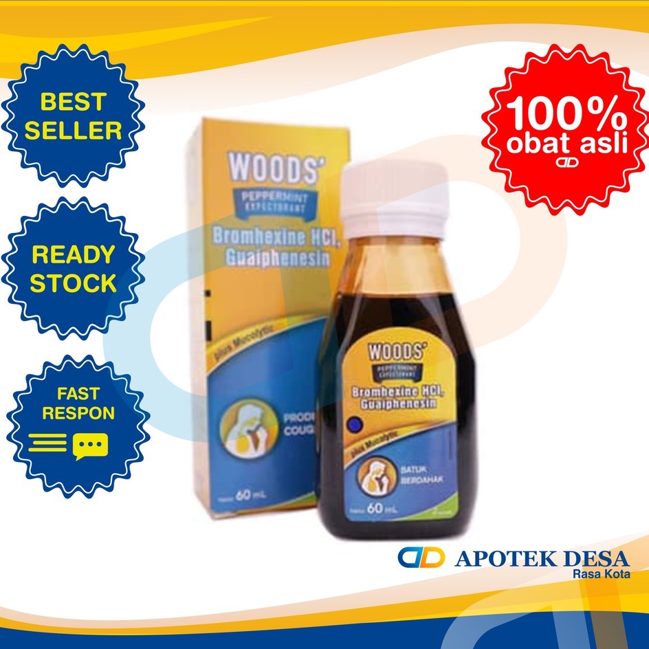 Jual WOODS PEPPERMINT EXPECTORANT 100ML OBAT BATUK BERDAHAK OBH