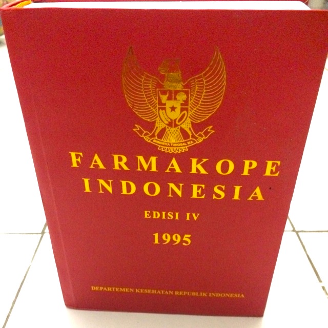 BUKU FARMAKOPE INDONESIA EDISI 4 TAHUN 1995 - FARMAKOPE INDONESIA EDISI IV TAHUN 1995 [ORIGINAL]