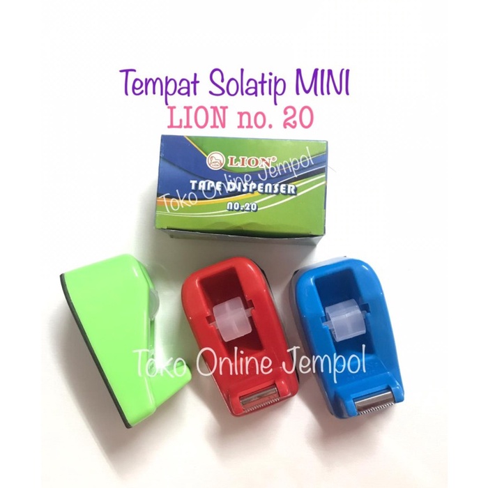 

Gaya No 20 Mini Tempat Solatip Isolasi Tape Dispenser Lion Kecil Atk1113Ln Bagus