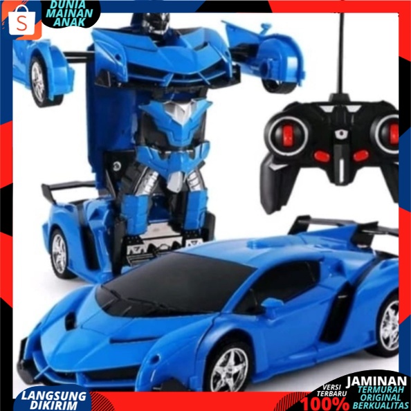 RC TRANSFORMER MOBIL REMOT KONTROL JADI ROBOT REMOTE CONTROL LAST KNIGHT BATERAI CAS TERBARU