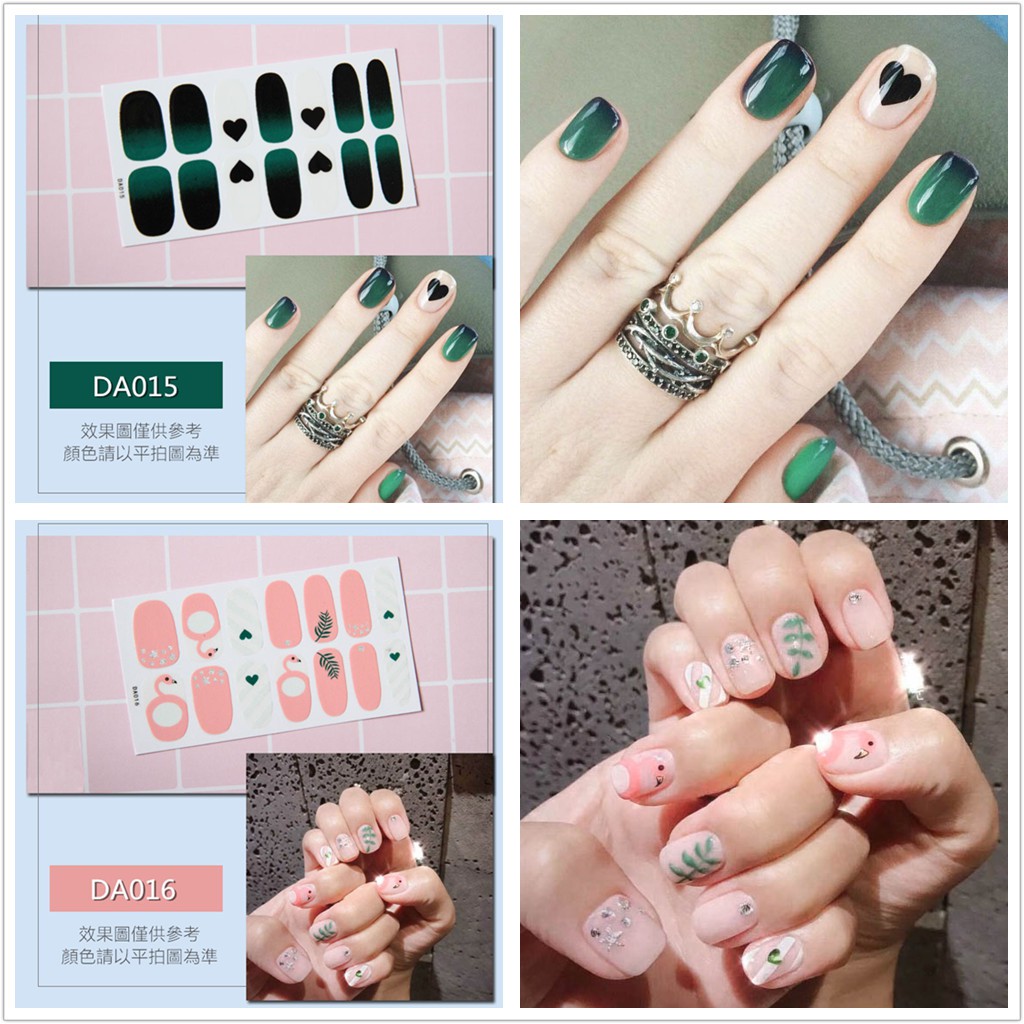 &lt;Jjoygirl&gt;DA Nail sticker motif / sticker kuku / stiker kuku / nail stiker glitter / stripes design