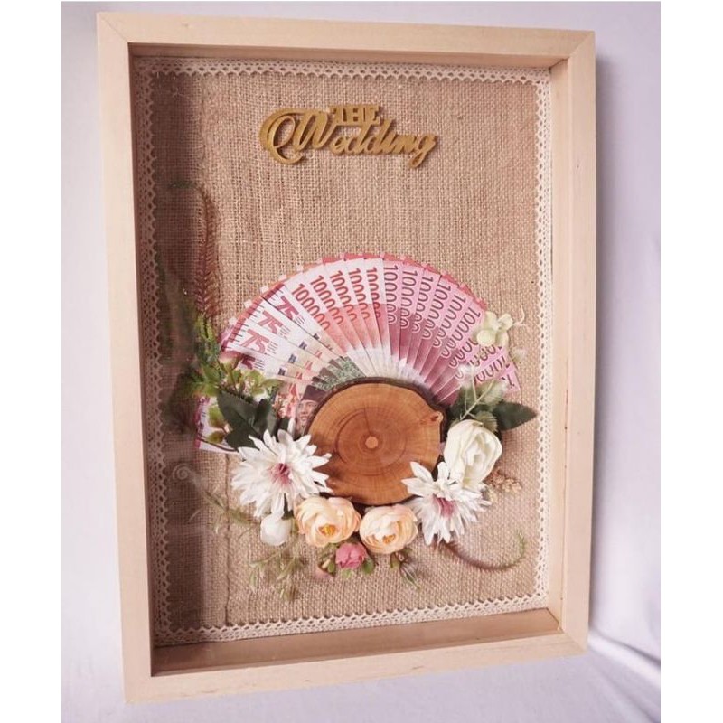 mahar rustic/ bingkai mahar pernikahan/ bingkai mahar logam mulia/ mahar murah/ bingkai mahar