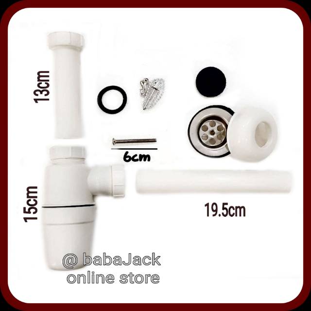 Sifon wastafel siphon pembuangan air cuci muka