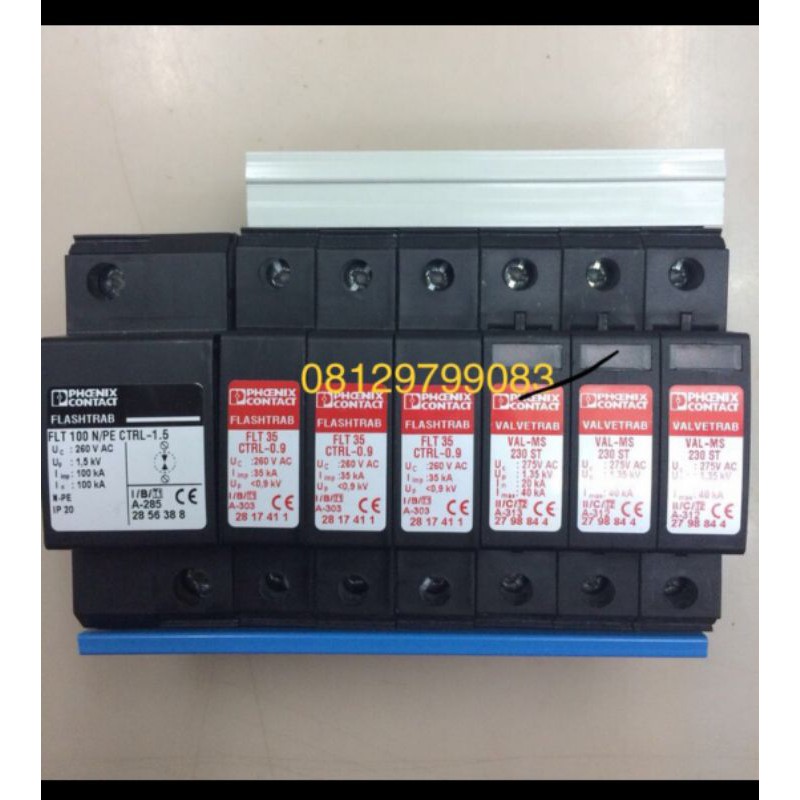 Arester arrester phoenix trabset 7pole penangkal petir trapset phoenix