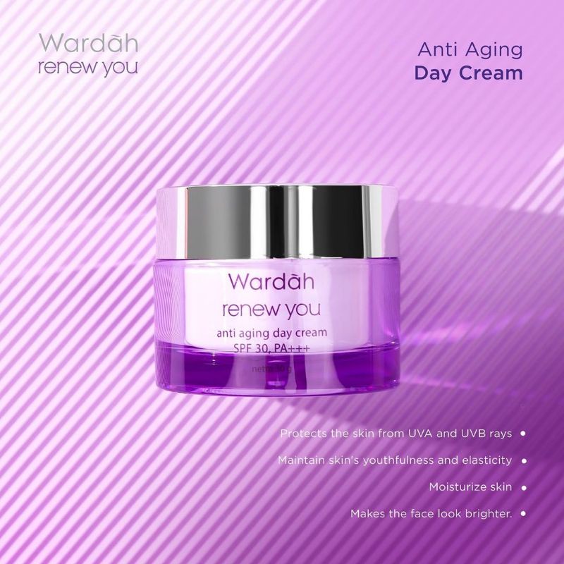 Wardah Renew You Day Cream || Cream Pagi || Anti Aging || Cream Kerutan