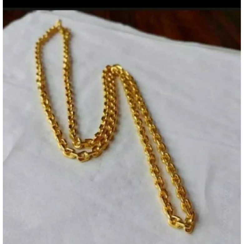 kalung Nori kotak padat / kalung titanium wanita