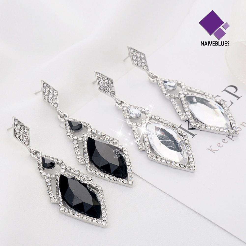 Anting Stud Kristal Berlian Imitasi Untuk Wanita