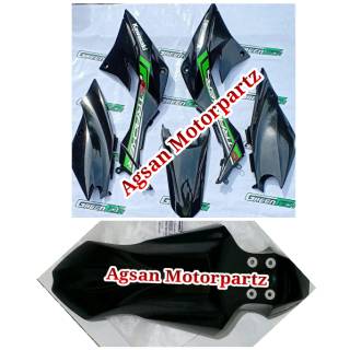 Full cover body klx 150 dtracker new hijau hitam pnp klx ...