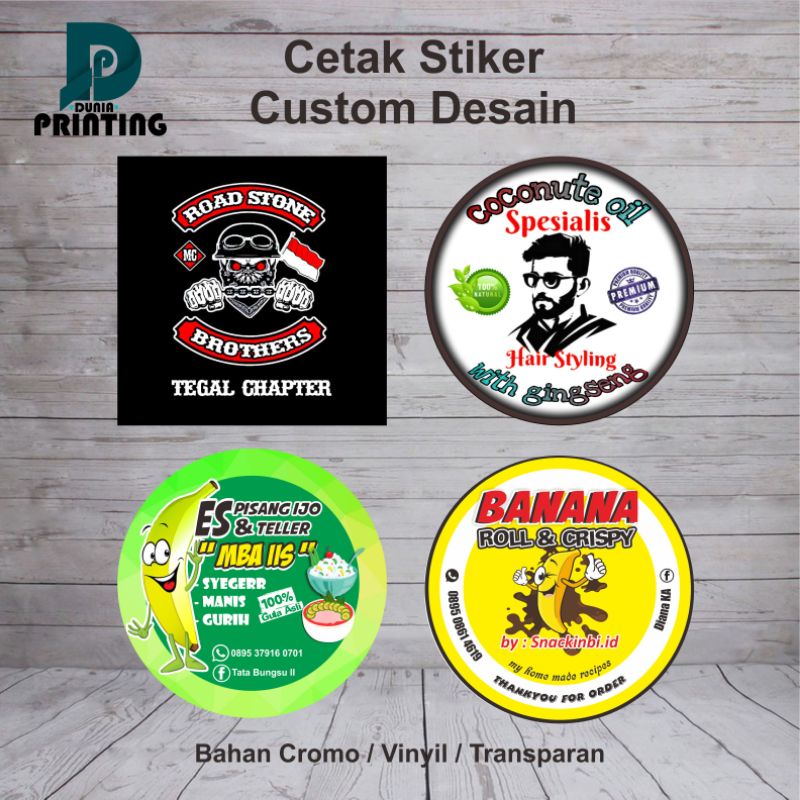 

CETAK STIKER | CUSTOM DESAIN | FREE DESAIN