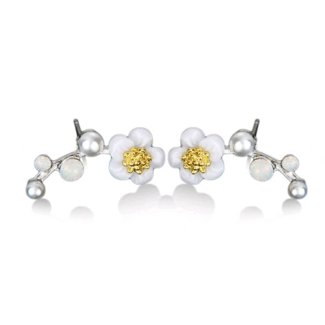 ANTING KOREA  ANTING MOTIF BUNGA MUTIARA / MOTIF BINTANG