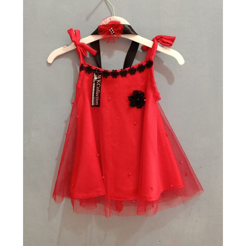 GAUN ANAK PEREMPUAN BAHAN TILE SPRINGKLE DRESS ANAK TERLAROS