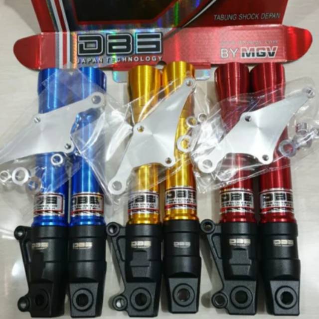 Tabung bottom bottem shock depan variasi satria f fu warna Gold blue Red