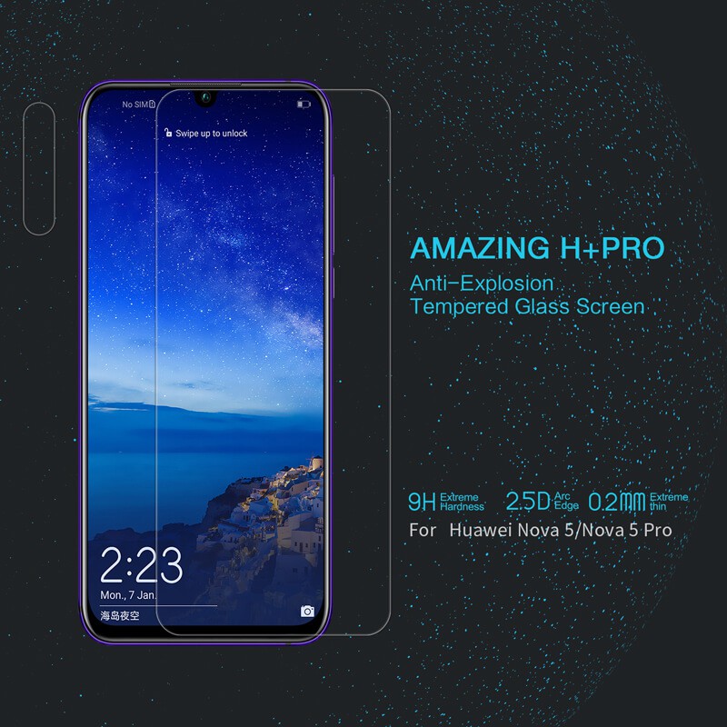 Huawei Nova 5, Nova 5 Pro Tempered Glass NILLKIN AMAZING H+ Pro