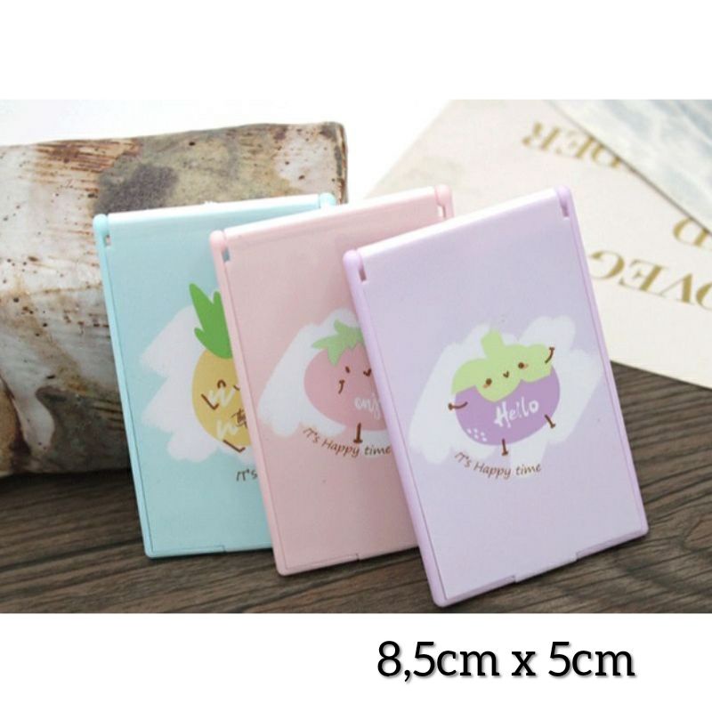 KACA LIPAT KECIL | CERMIN LIPAT KARAKTER MURAH | CERMIN KACA TRAVELING-E